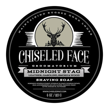 Midnight Stag - Shaving Soap - Chiseled Face